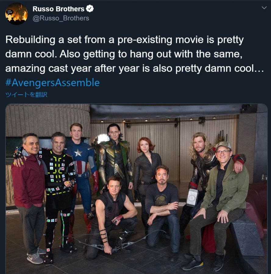 『アベンジャーズ／エンドゲーム』舞台裏の映像を公開!! アイアンマン、キャップの撮影最終日