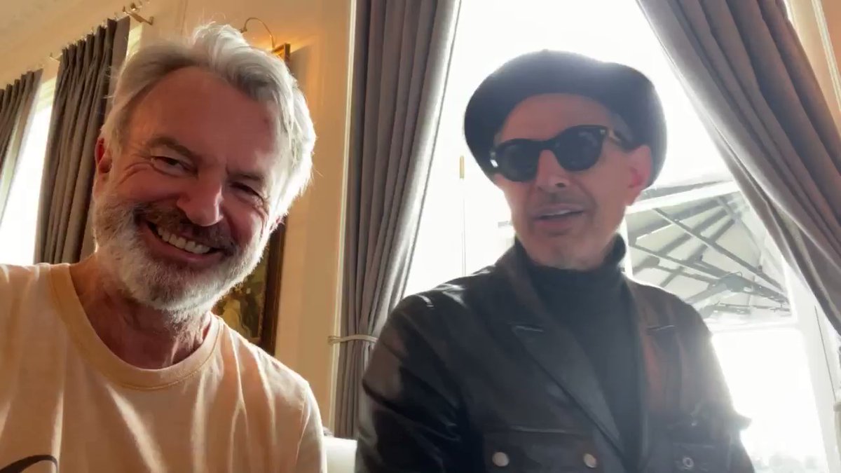 『ジュラシック・パーク』のサム・ニールとジェフ・ゴールドブラムがTwitterで美声を披露!!