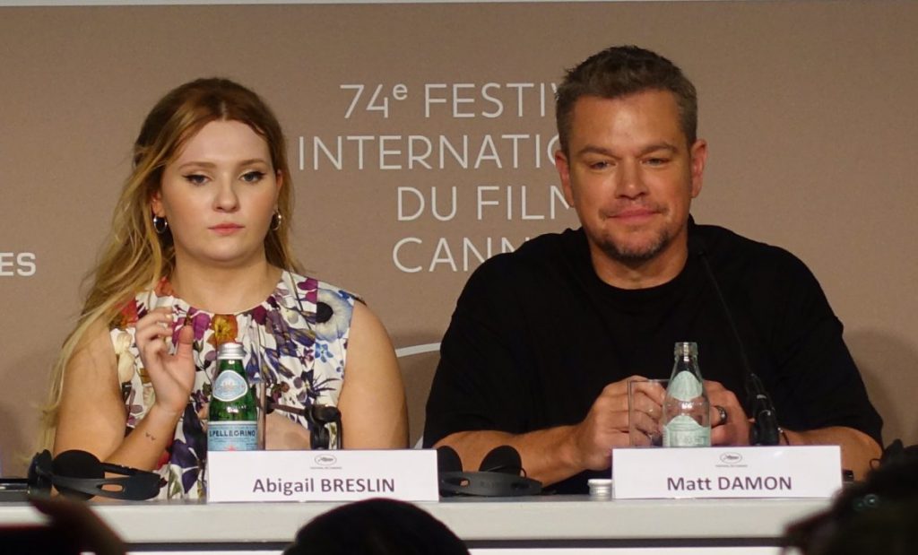 『スティル・ウォーター(原題』)で親子役を演じたアビゲイル・ブレスリンとマット・デイモン